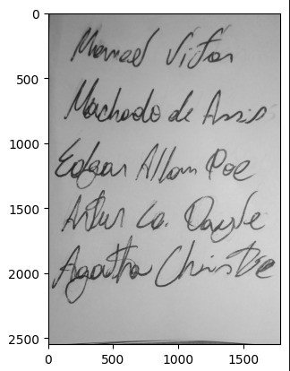 Tela principal do sistema